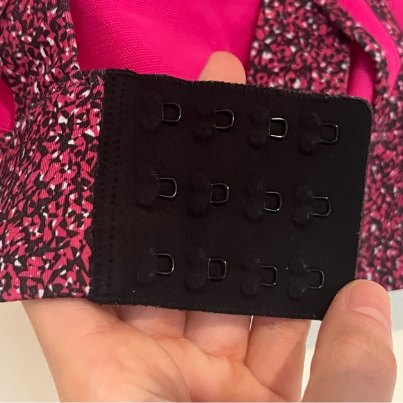 Lululemon Energy Bra High Support Pink Speckle and Black Sports Bra Size 6 - Picture 6 of 7